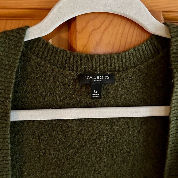 Loft petite hunter green large cardigan. - Picture 3 of 4